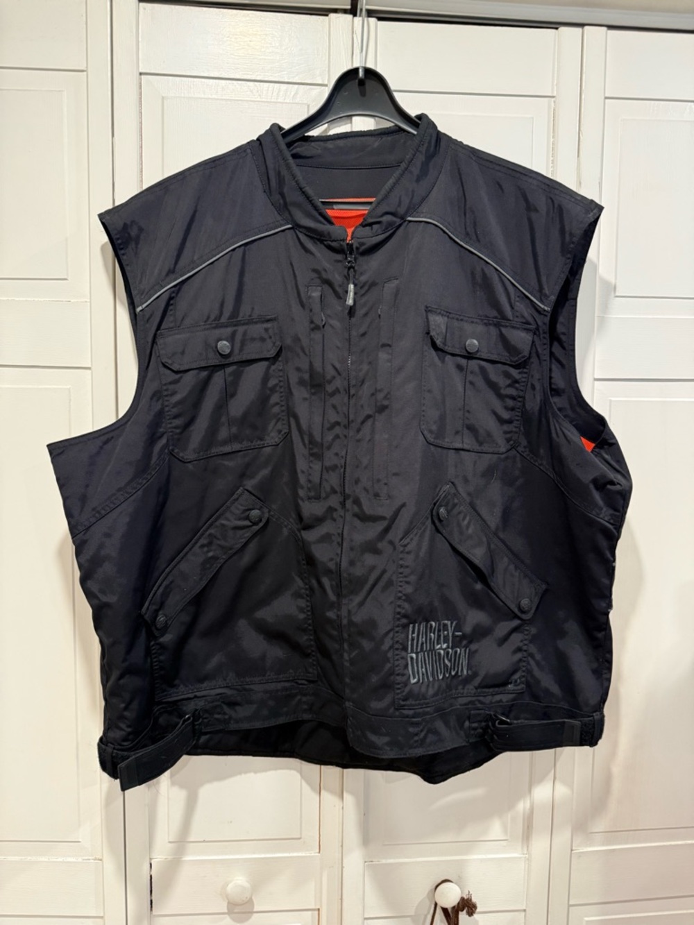 Harley Davidson men’s reversible riding vest NWOT‎ size 3X